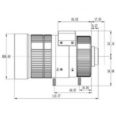 UNIVIEW LENS-DM1570-8M-NB UNIVIEW LENS-DM1570-8M-NB